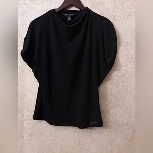 Halston Black Blouse